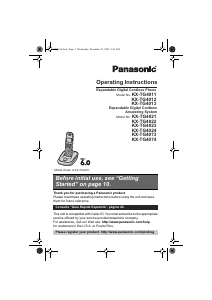 Manual Panasonic KX-TG4023LA Wireless Phone