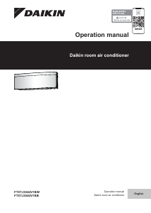 Handleiding Daikin FTXTJ30A2V1BB Airconditioner