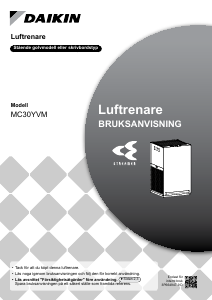 Bruksanvisning Daikin MC30YVM Luftrenare