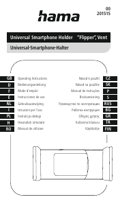 Instrukcja Hama 00201515 Flipper Uchwyt telefonu
