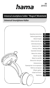 Handleiding Hama 00201512 Magnet Telefoonhouder