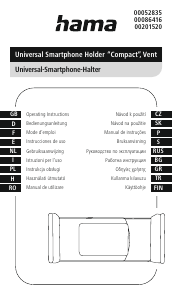 Handleiding Hama 00201520 Compact Telefoonhouder