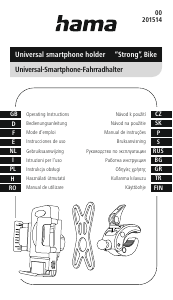 Bedienungsanleitung Hama 00201514 Strong Handyhalterung