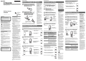 Bedienungsanleitung Sony ICD-B120 Diktiergerät