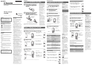 Mode d’emploi Sony ICD-B300 Enregistreur numérique