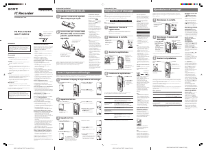Manuale Sony ICD-P110 Registratore vocale