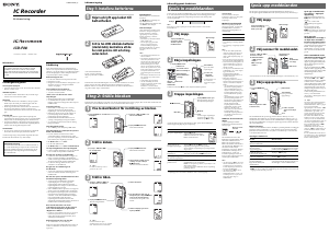 Bruksanvisning Sony ICD-P28 Diktafon