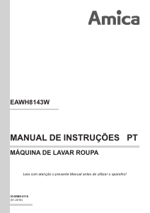 Manual Amica EAWH8143W Máquina de lavar roupa