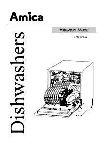 Manual Amica ZZM 616 W Dishwasher
