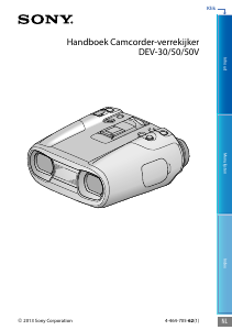 Handleiding Sony DEV-50V Verrekijker