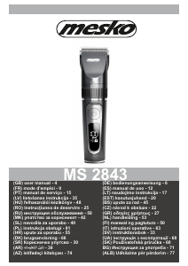 Handleiding Mesko MS 2843 Tondeuse