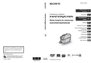 Mode d’emploi Sony DCR-DVD510E Caméscope