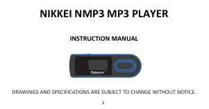Handleiding Nikkei NMP3RD Mp3 speler