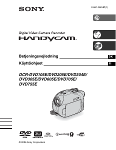 Brugsanvisning Sony DCR-DVD705E Videokamera