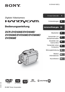 Bedienungsanleitung Sony DCR-DVD808E Camcorder