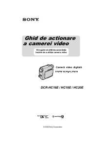 Manual Sony DCR-HC16E Cameră video