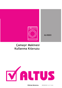 Kullanım kılavuzu Altus AL 8100 D Çamaşır makinesi