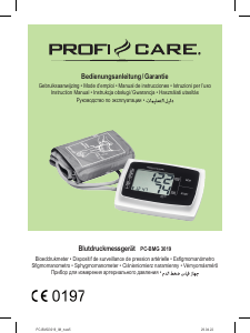 Handleiding ProfiCare PC-BMG 3019 Bloeddrukmeter