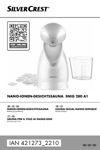 Manuale SilverCrest SNIG 280 A1 Sauna facciale