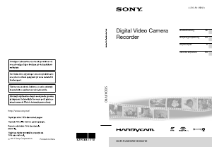 Käyttöohje Sony DCR-PJ5E Kameranauhuri