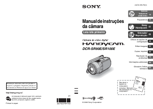 Manual Sony DCR-SR100E Câmara de vídeo