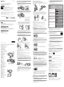 Käyttöohje Sony HDR-AZ1VB Kameranauhuri