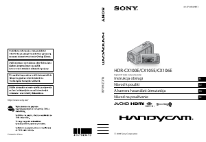 Használati útmutató Sony HDR-CX100E Videokamera