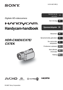 Handleiding Sony HDR-CX7EK Camcorder