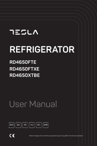 Handleiding Tesla RD4650FTXE Koel-vries combinatie