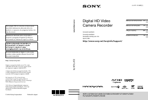 Manual de uso Sony HDR-PJ720E Videocámara