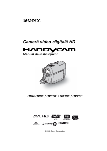 Manual Sony HDR-UX19E Cameră video