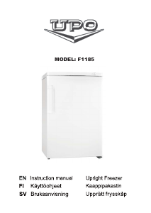 Manual UPO F1185 Freezer