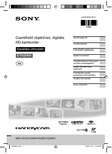 Használati útmutató Sony NEX-VG30EH Videokamera