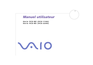 Mode d’emploi Sony PCV-RS402 Vaio Ordinateur de bureau