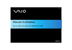 Mode d’emploi Sony VGC-V2M Vaio Ordinateur de bureau