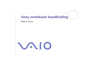 Handleiding Sony Vaio PCG-Z1SP Laptop