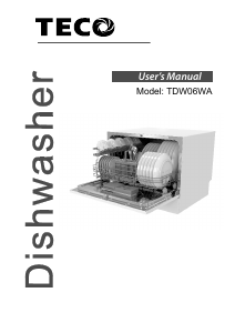 Manual TECO TDW06WA Dishwasher