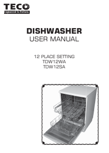 Manual TECO TDW12SA Dishwasher