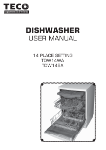 Manual TECO TDW14SA Dishwasher