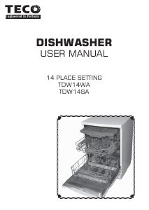 Manual TECO TDW14WA Dishwasher