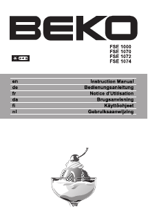 Handleiding BEKO FSE 1072 Vriezer