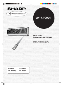 Handleiding Sharp AY-AP09DJ Airconditioner