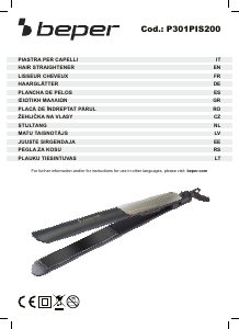 Handleiding Beper P301PIS200 Stijltang