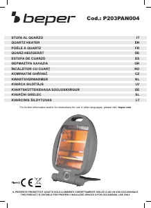 Handleiding Beper P203PAN004 Kachel