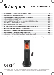 Handleiding Beper P203TER011 Kachel