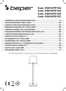 Handleiding Beper P201UTP124 Lamp