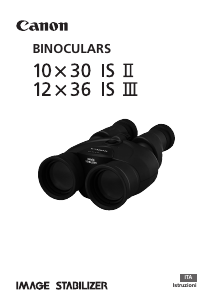 Manuale Canon 10x30 IS II Binocolo
