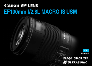 Manuale Canon EF 100mm f/2.8L Macro IS USM Obiettivo