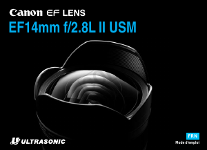 Mode d’emploi Canon EF 14mm f/2.8L II USM Objectif