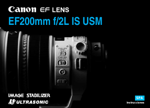 Manual de uso Canon EF 200mm f/2L IS USM Objetivo